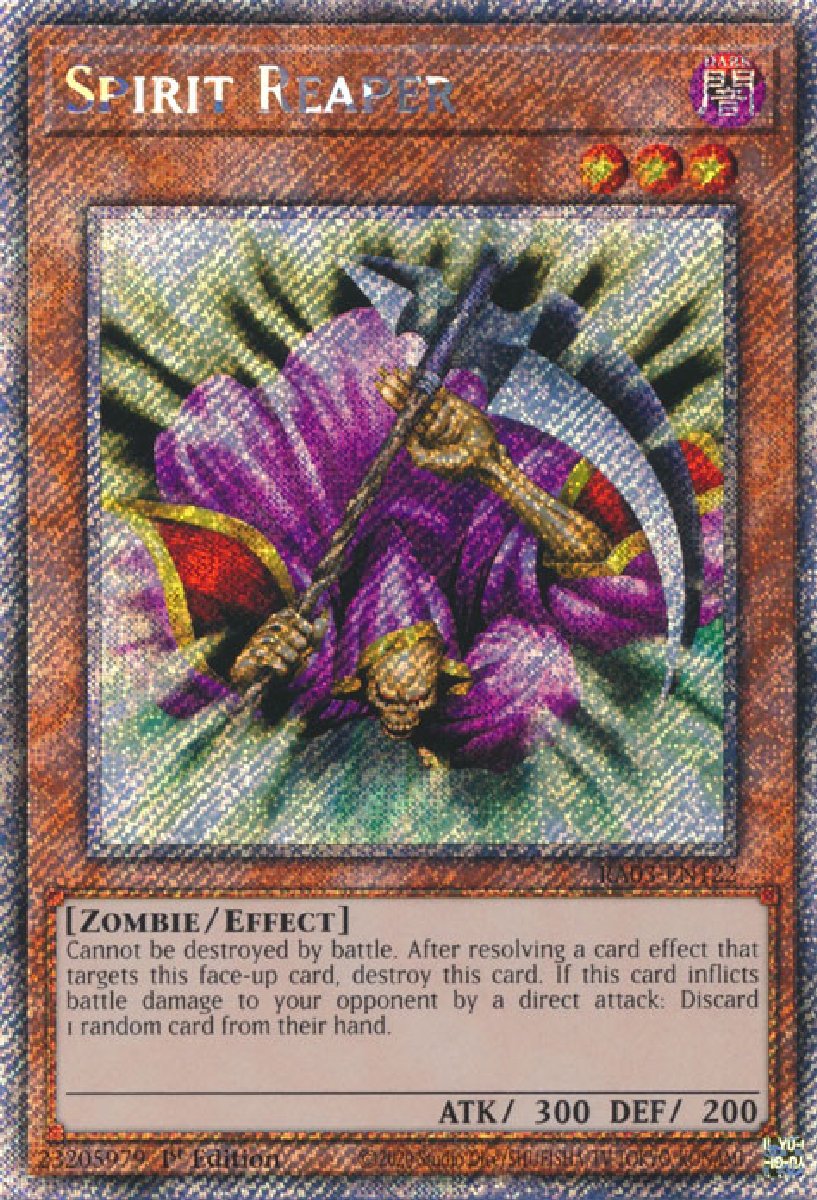 RA03-EN122 Spirit Reaper Platinum Secret Rare