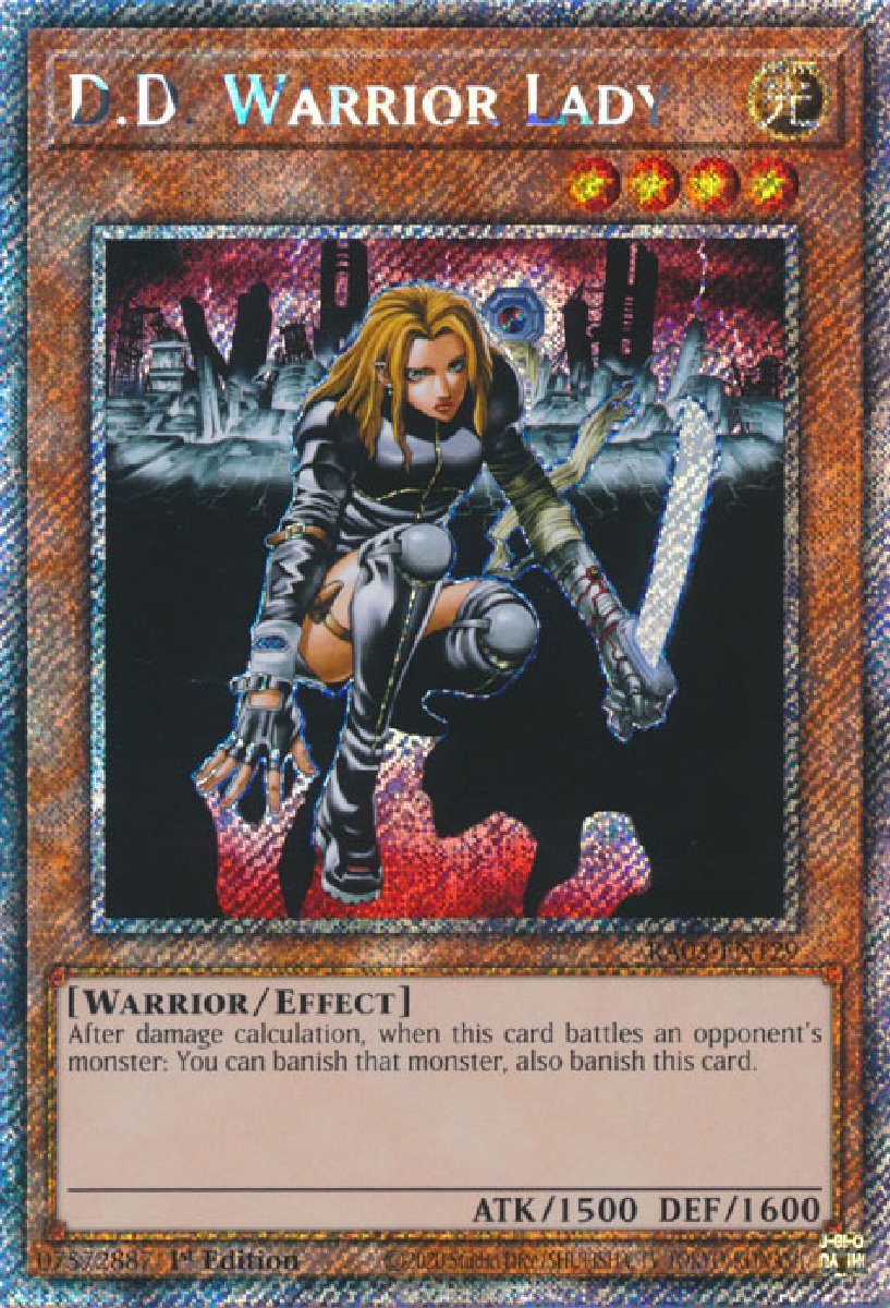 RA03-EN129 D.D. Warrior Lady Platinum Secret Rare