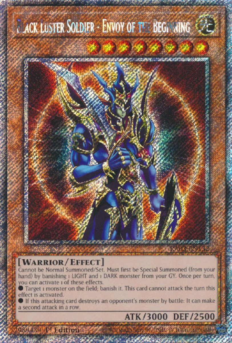 RA03-EN132 Black Luster Soldier - Envoy of the Beginning Platinum Secret Rare