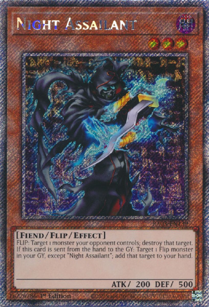 RA03-EN139 Night Assailant Platinum Secret Rare