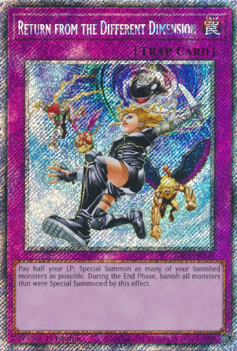 RA03-EN140 Return from the Different Dimension Platinum Secret Rare