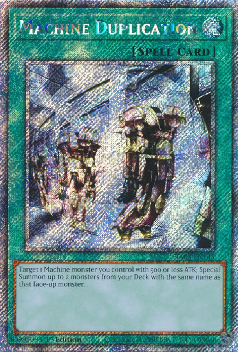 RA03-EN145 Machine Duplication Platinum Secret Rare