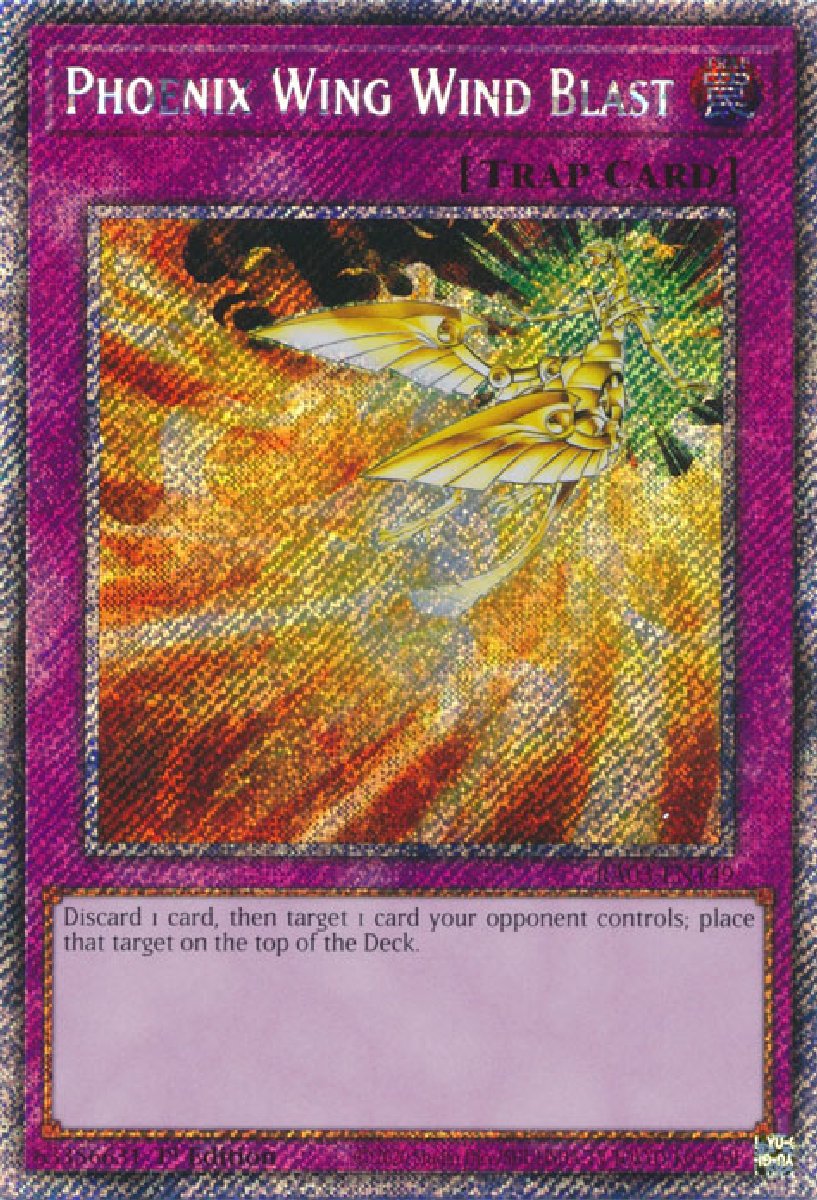 RA03-EN149 Phoenix Wing Wind Blast Platinum Secret Rare