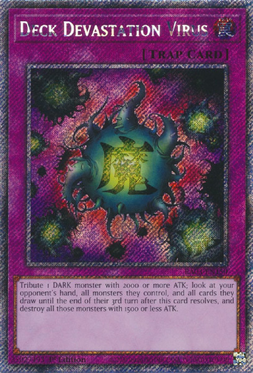 RA03-EN150 Deck Devastation Virus Platinum Secret Rare