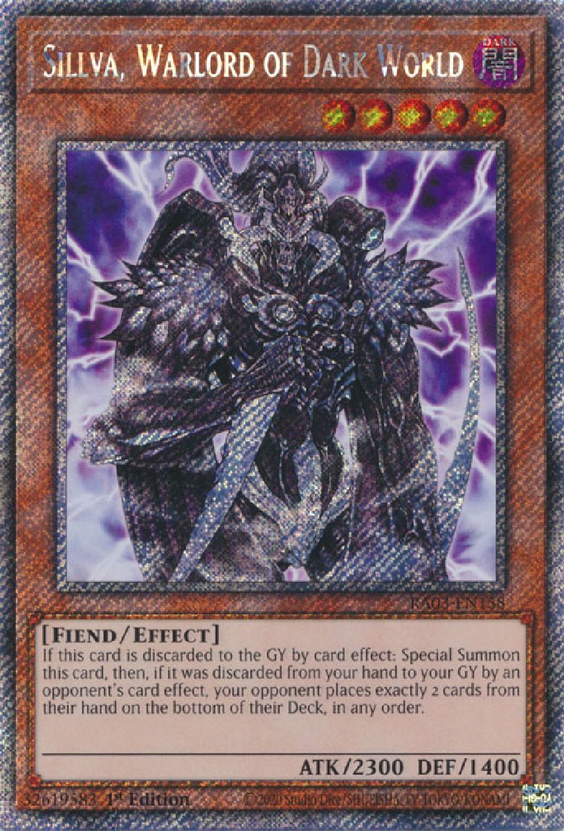 RA03-EN158 Sillva, Warlord of Dark World Platinum Secret Rare