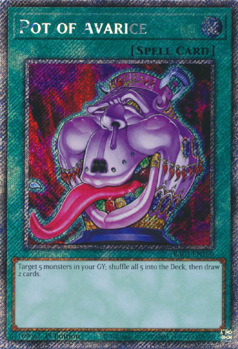 RA03-EN160 Pot of Avarice Platinum Secret Rare