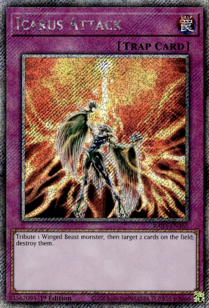 RA03-EN165 Icarus Attack Platinum Secret Rare