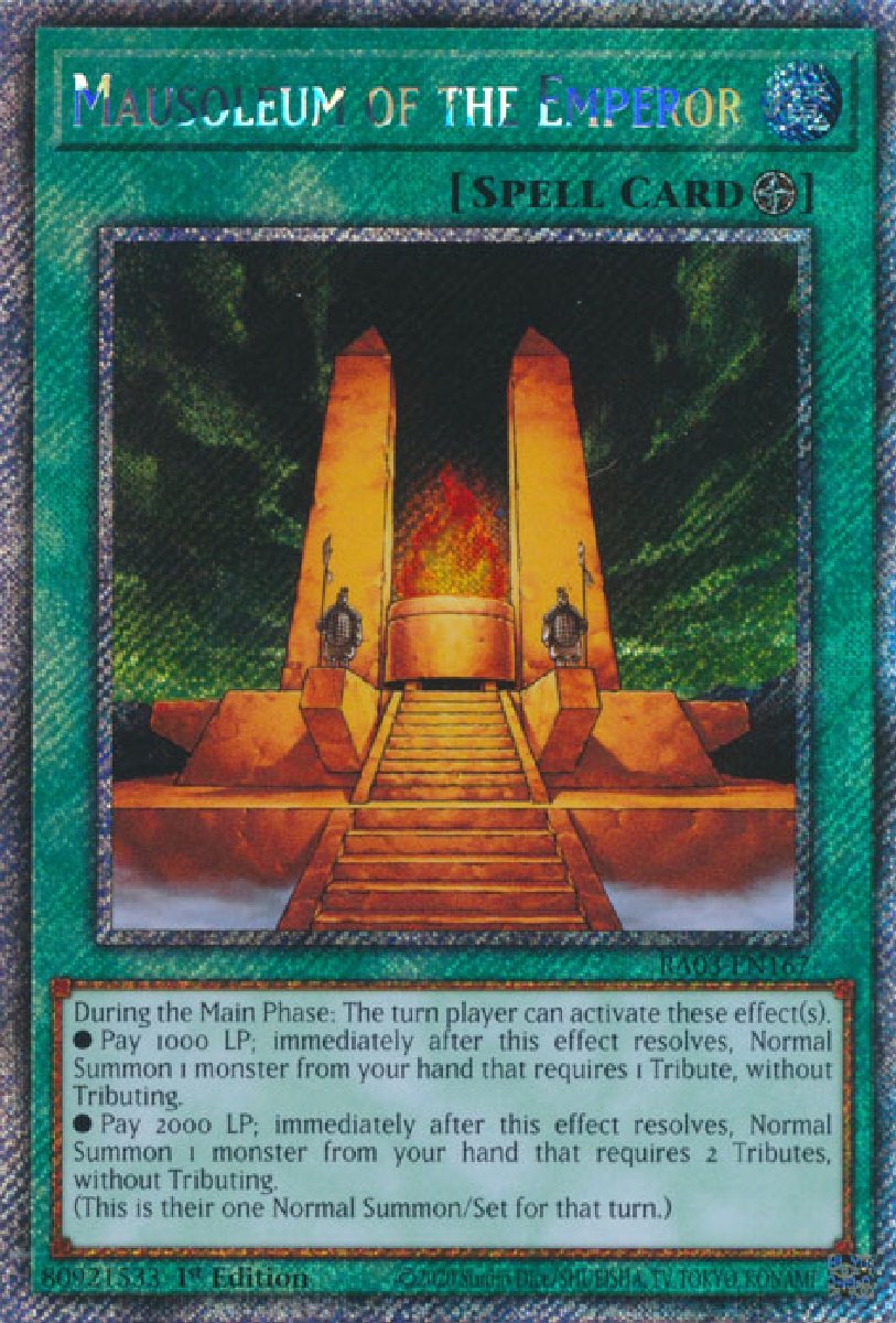 RA03-EN167 Mausoleum of the Emperor Platinum Secret Rare