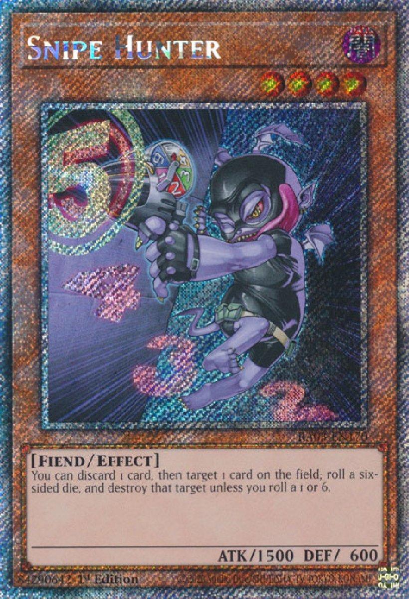 RA03-EN170 Snipe Hunter Platinum Secret Rare