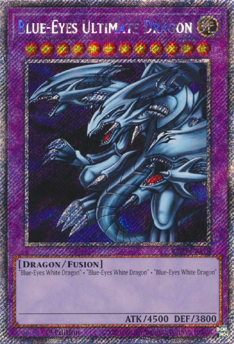 RA03-EN178 Blue-Eyes Ultimate Dragon Platinum Secret Rare