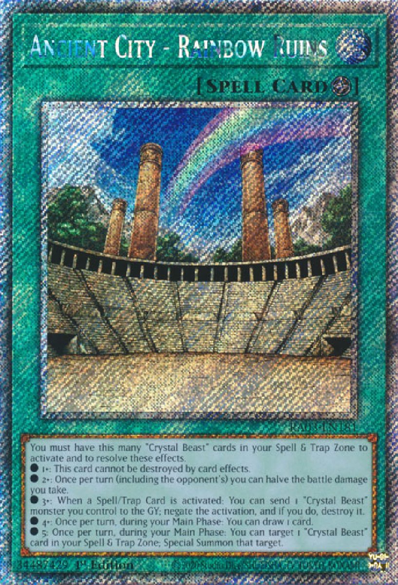 RA03-EN181 Ancient City - Rainbow Ruins Platinum Secret Rare