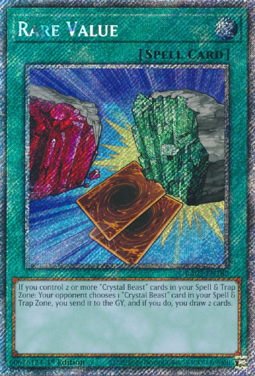 RA03-EN182 Rare Value Platinum Secret Rare