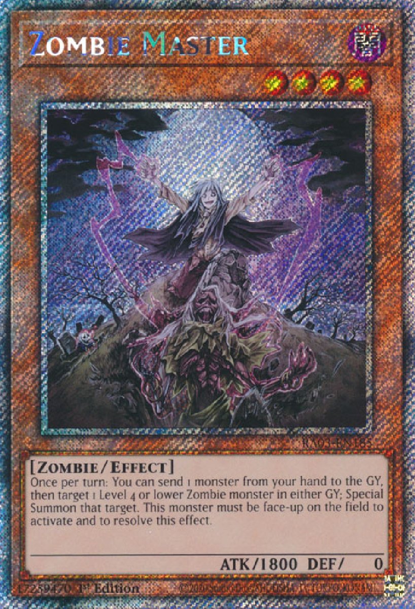 RA03-EN185 Zombie Master Platinum Secret Rare