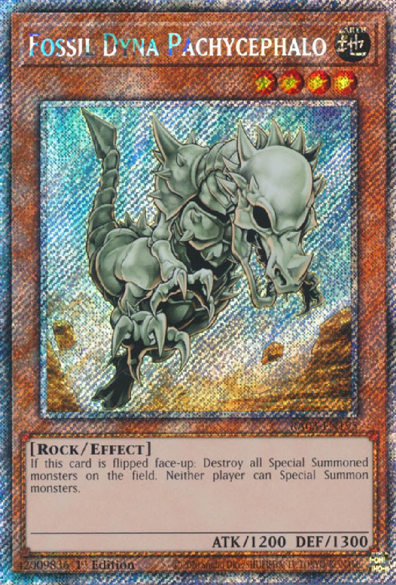 RA03-EN195 Fossil Dyna Pachycephalo Platinum Secret Rare