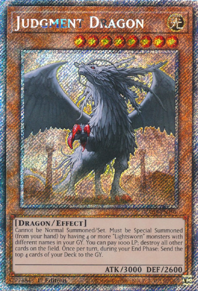 RA03-EN196 Judgment Dragon Platinum Secret Rare