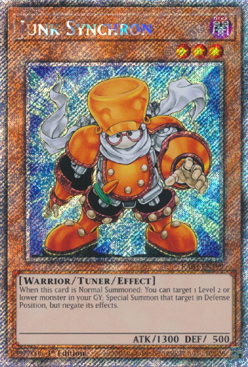 RA03-EN199 Junk Synchron Platinum Secret Rare