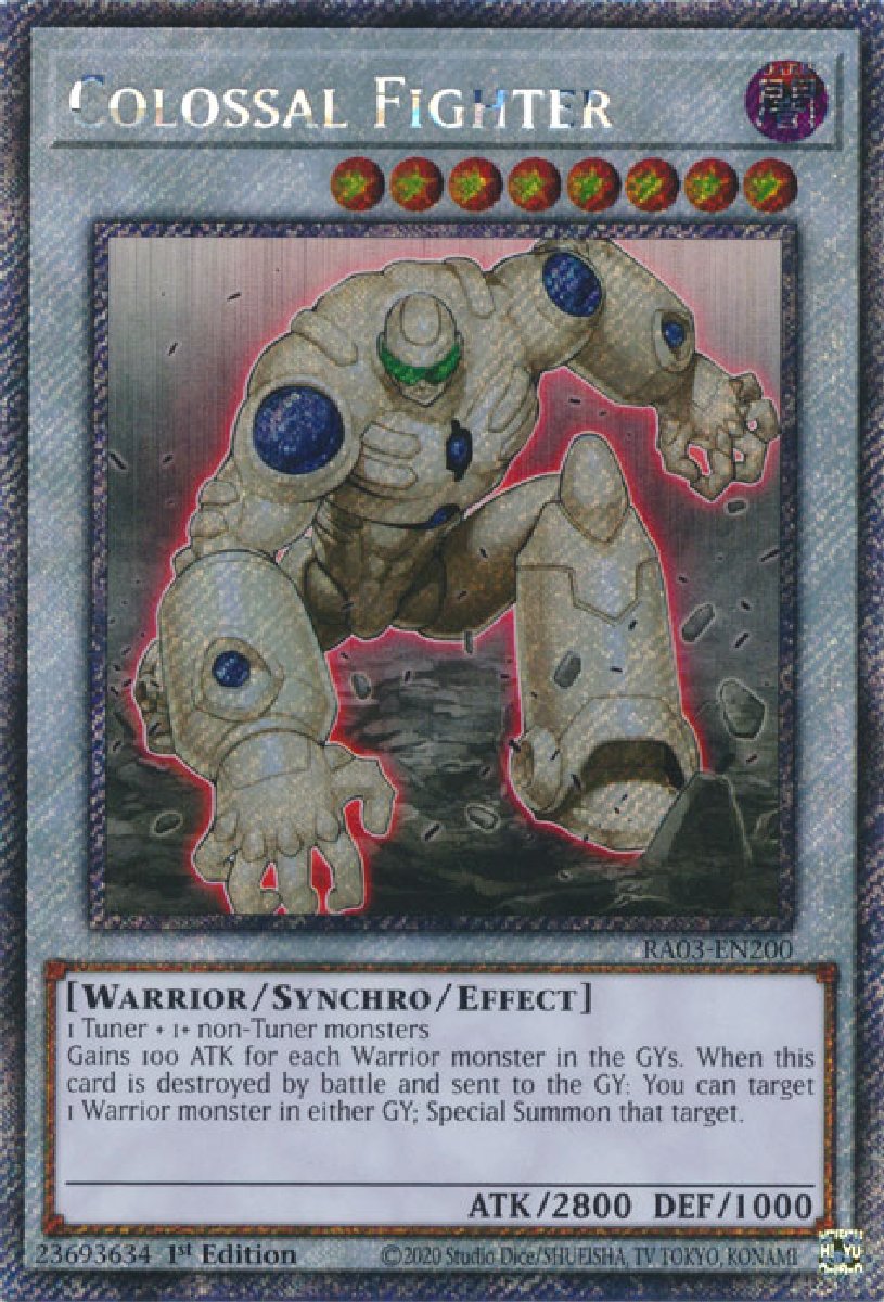 RA03-EN200 Colossal Fighter Platinum Secret Rare