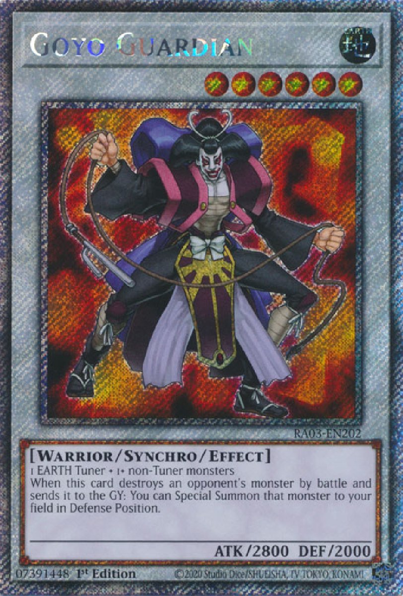 RA03-EN202 Goyo Guardian Platinum Secret Rare