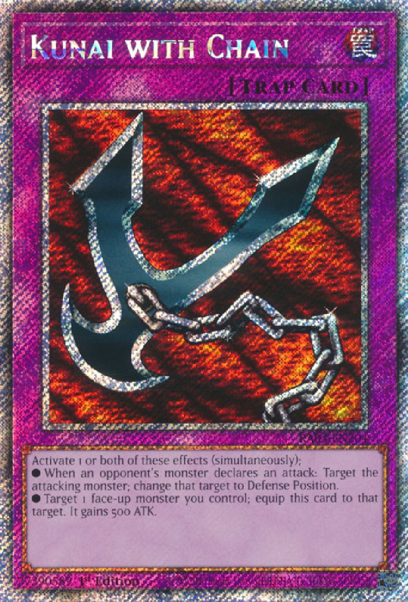 RA03-EN204 Kunai with Chain Platinum Secret Rare