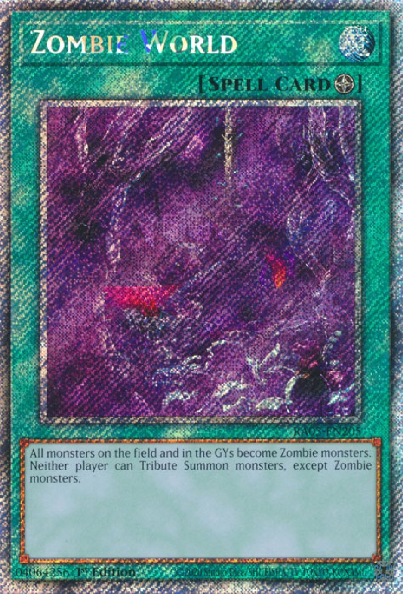 RA03-EN205 Zombie World Platinum Secret Rare