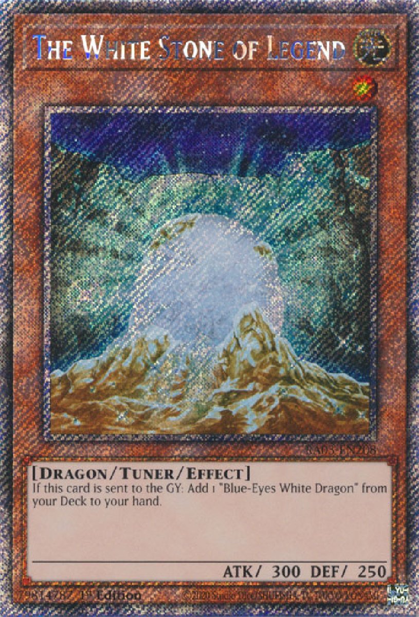 RA03-EN208 The White Stone of Legend Platinum Secret Rare