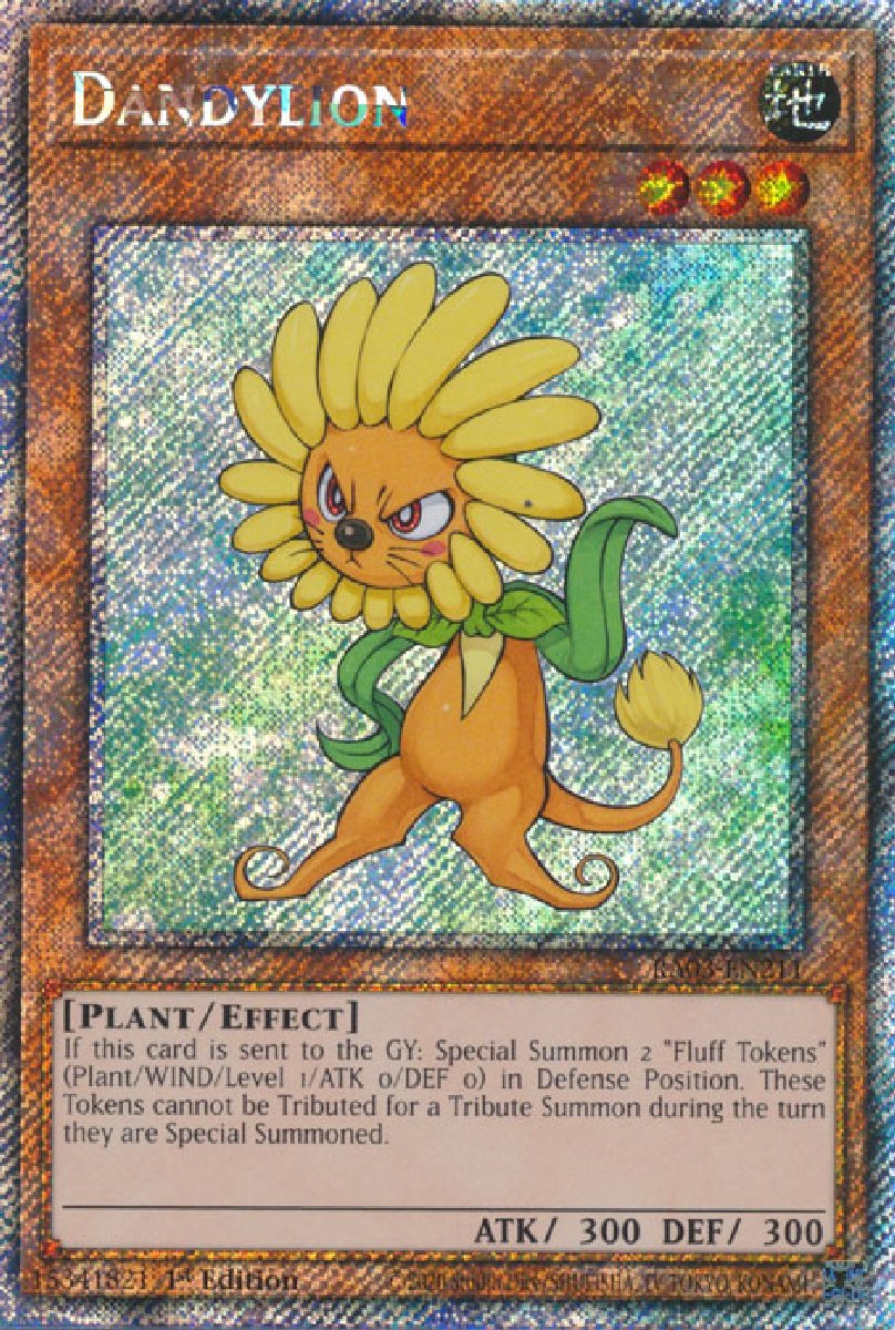 RA03-EN211 Dandylion Platinum Secret Rare