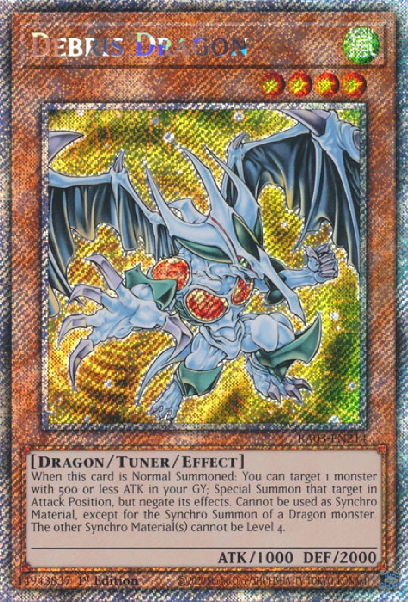 RA03-EN214 Debris Dragon Platinum Secret Rare