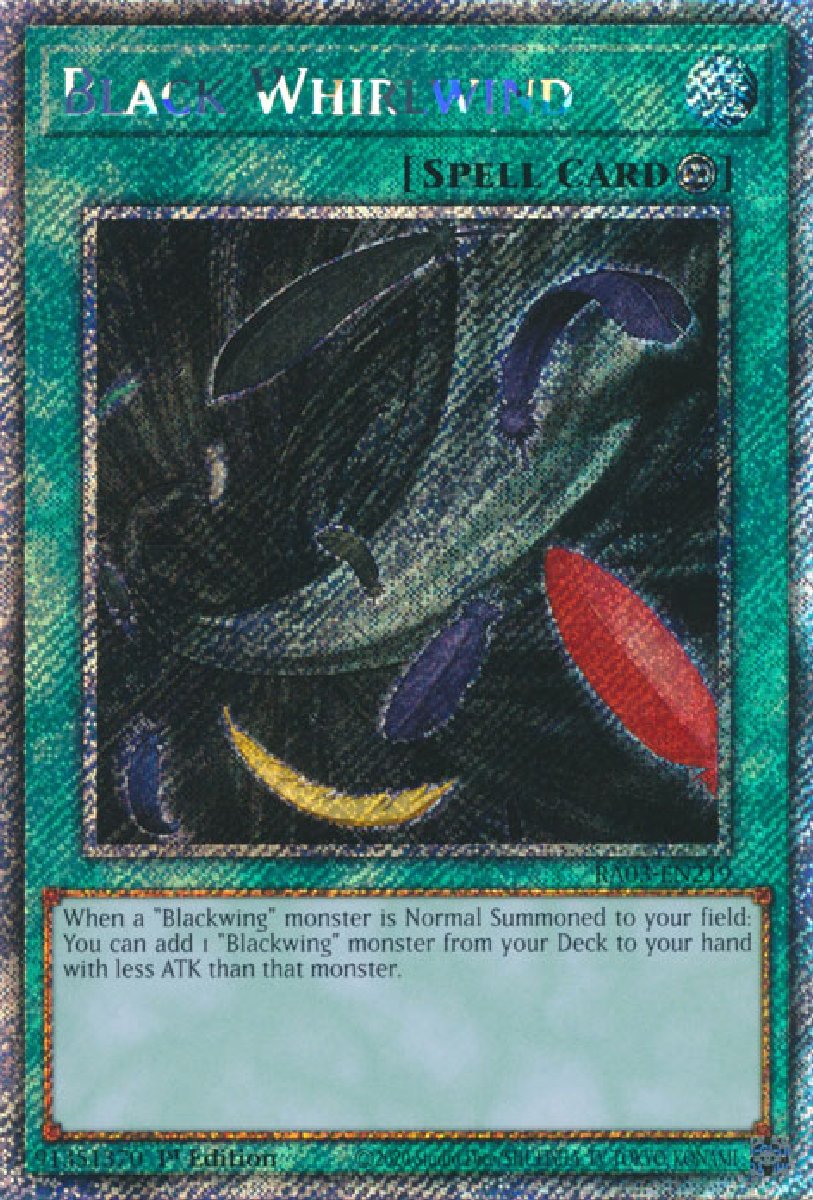 RA03-EN219 Black Whirlwind Platinum Secret Rare