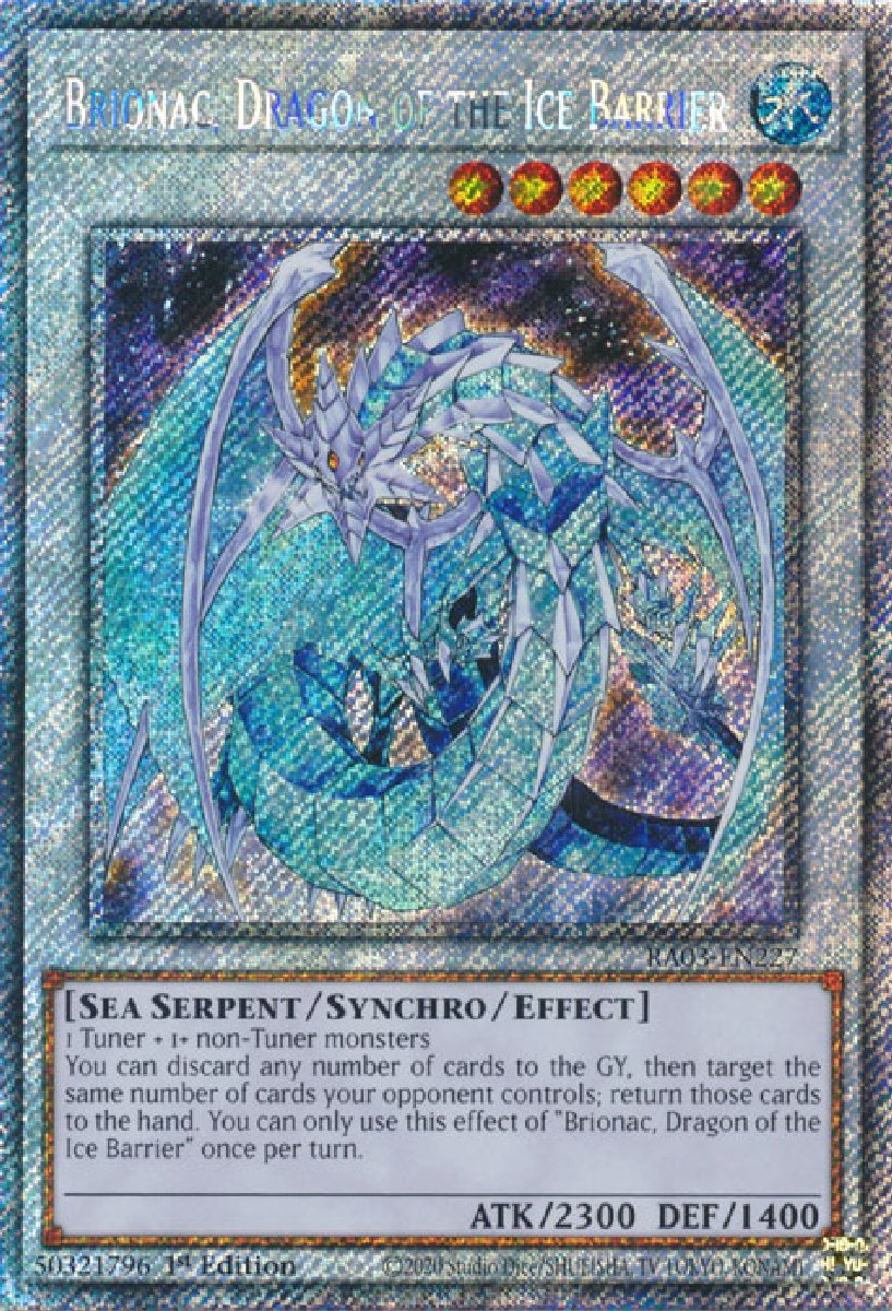 RA03-EN227 Brionac, Dragon of the Ice Barrier Platinum Secret Rare