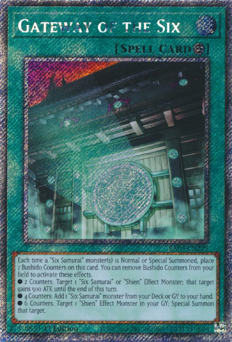 RA03-EN229 Gateway of the Six Platinum Secret Rare