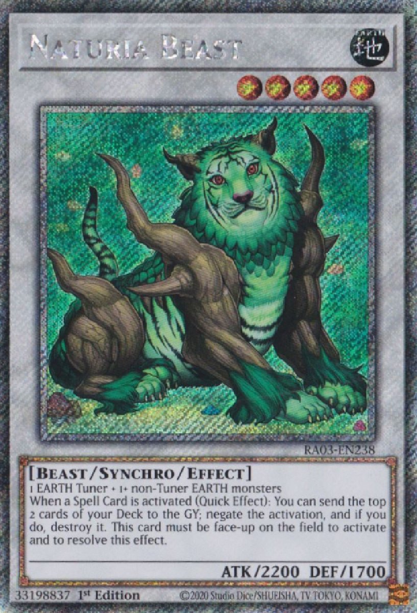 RA03-EN238 Naturia Beast Platinum Secret Rare