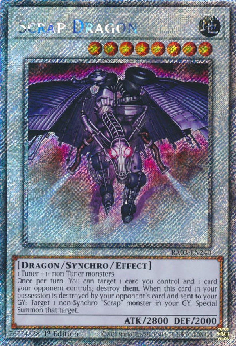 RA03-EN240 Scrap Dragon Platinum Secret Rare