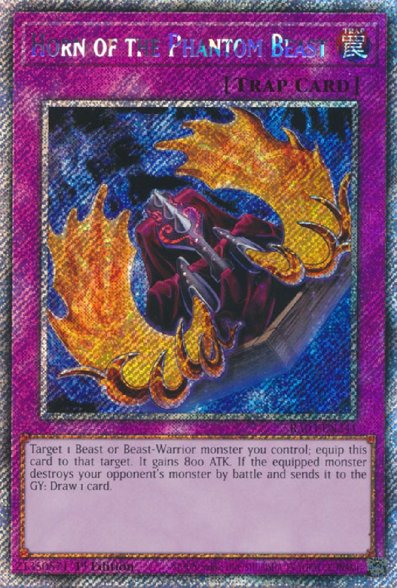 RA03-EN241 Horn of the Phantom Beast Platinum Secret Rare