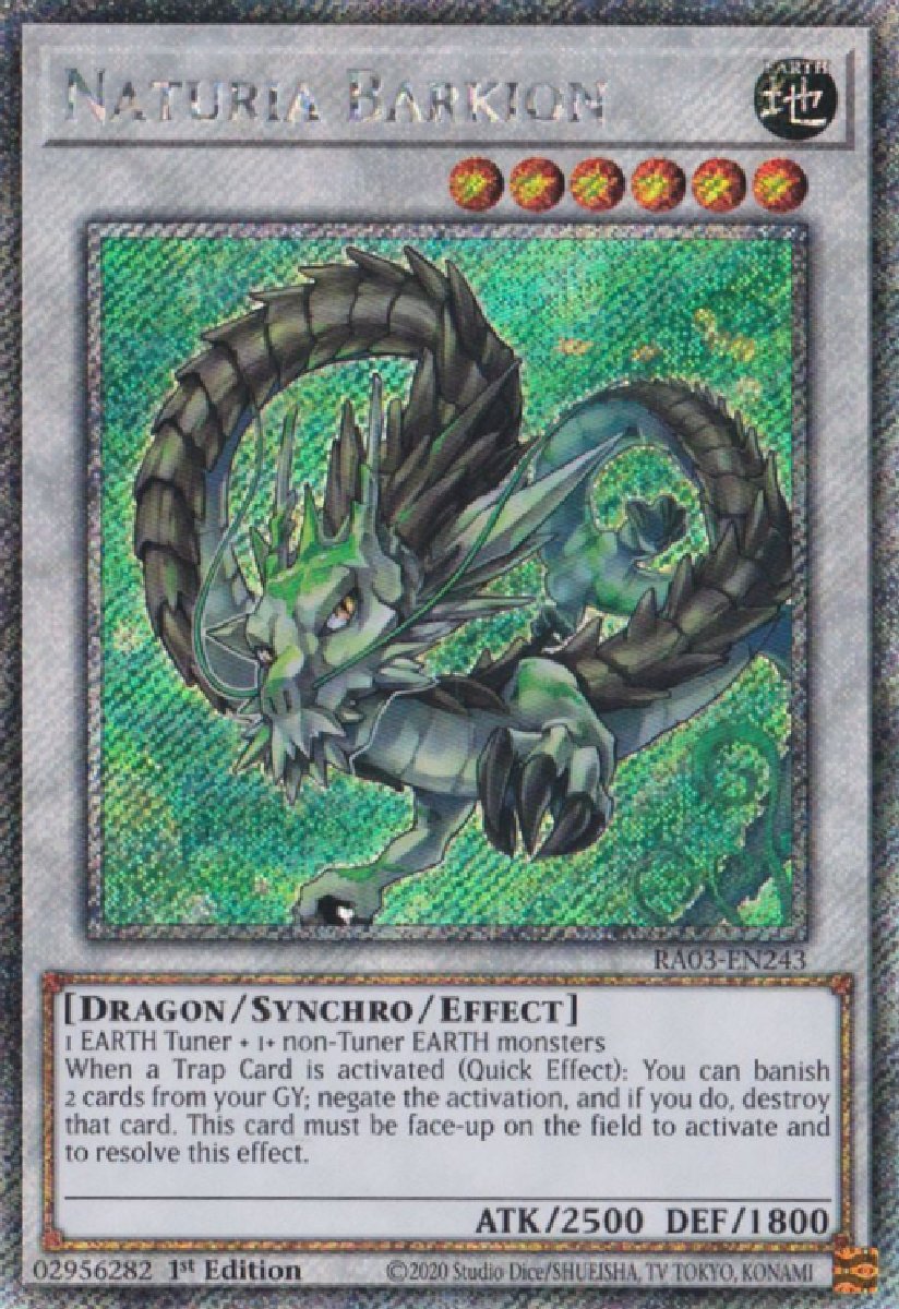 RA03-EN243 Naturia Barkion Platinum Secret Rare