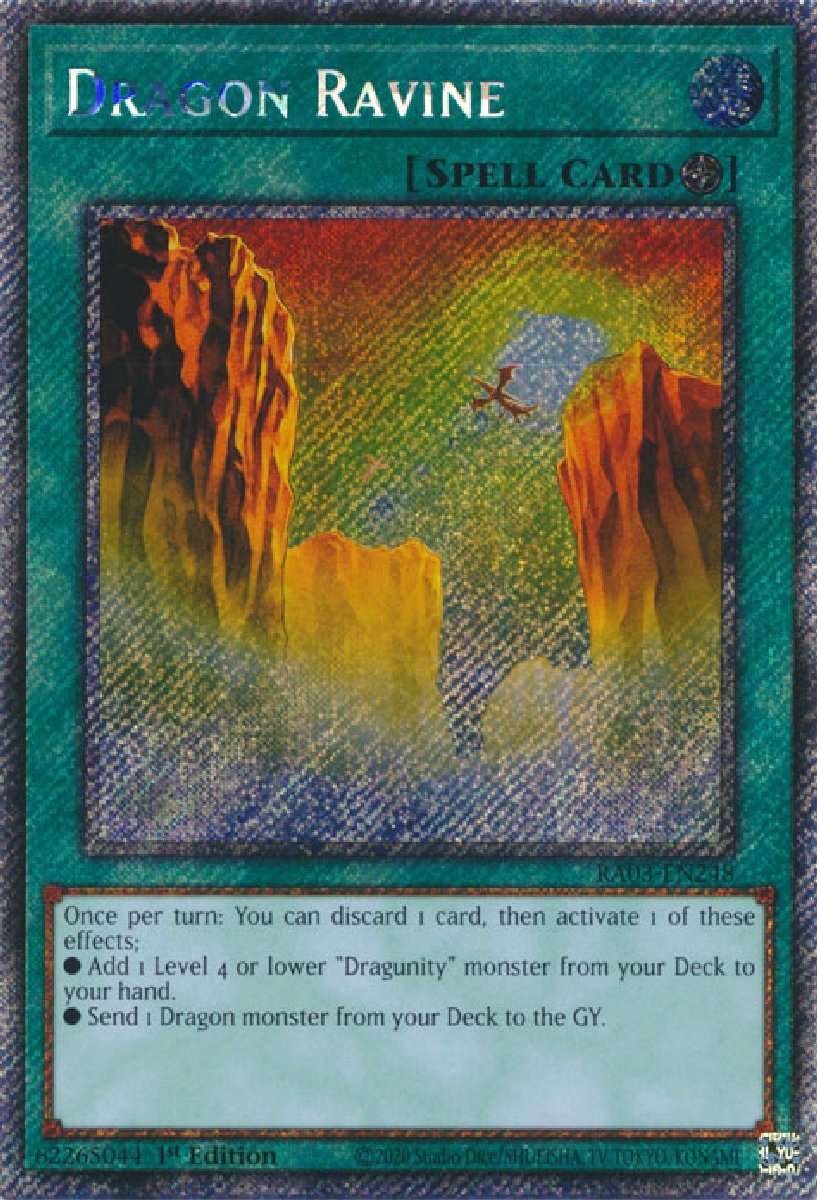 RA03-EN248 Dragon Ravine Platinum Secret Rare