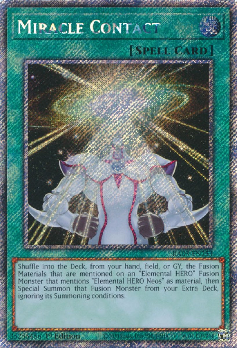 RA03-EN253 Miracle Contact Platinum Secret Rare