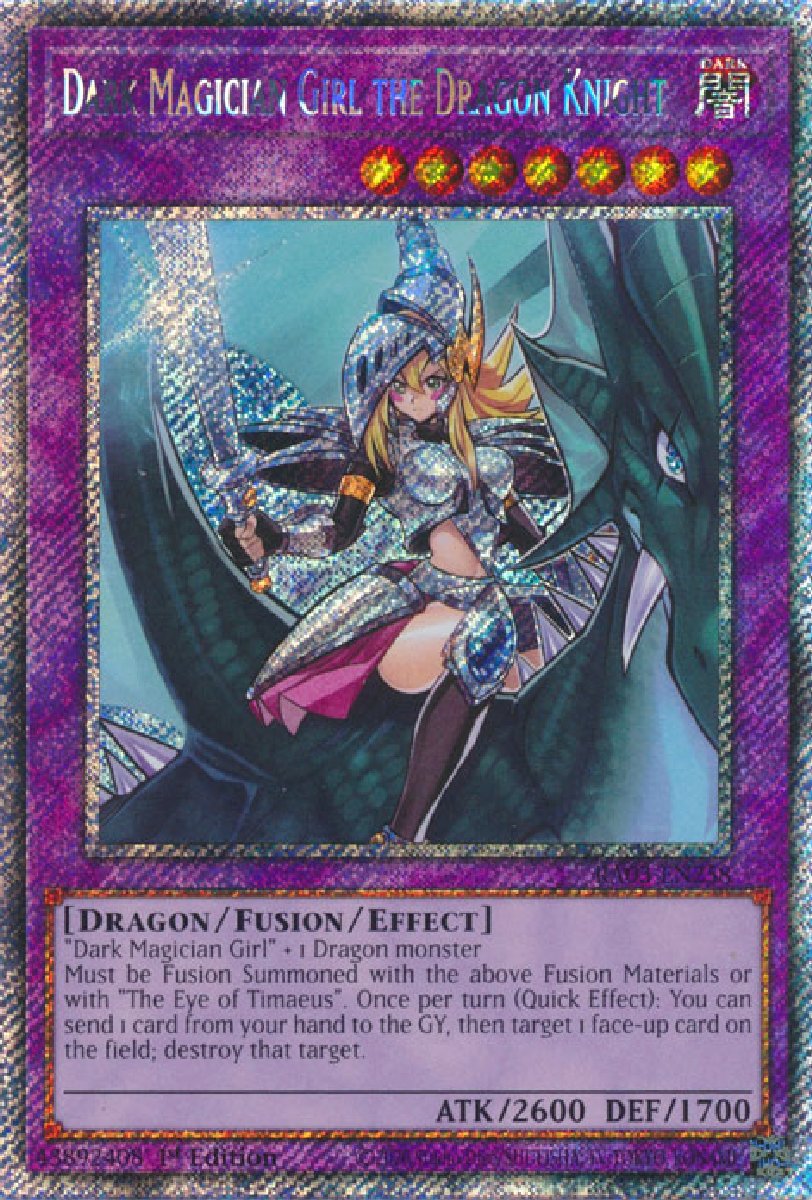 RA03-EN258 Dark Magician Girl the Dragon Knight Platinum Secret Rare