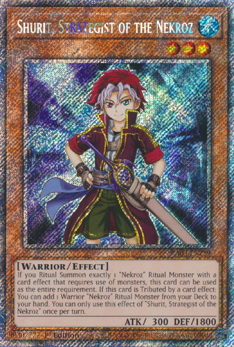 RA03-EN259 Shurit, Strategist of the Nekroz Platinum Secret Rare