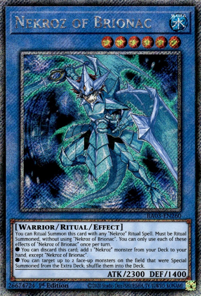 RA03-EN260 Nekroz of Brionac Platinum Secret Rare