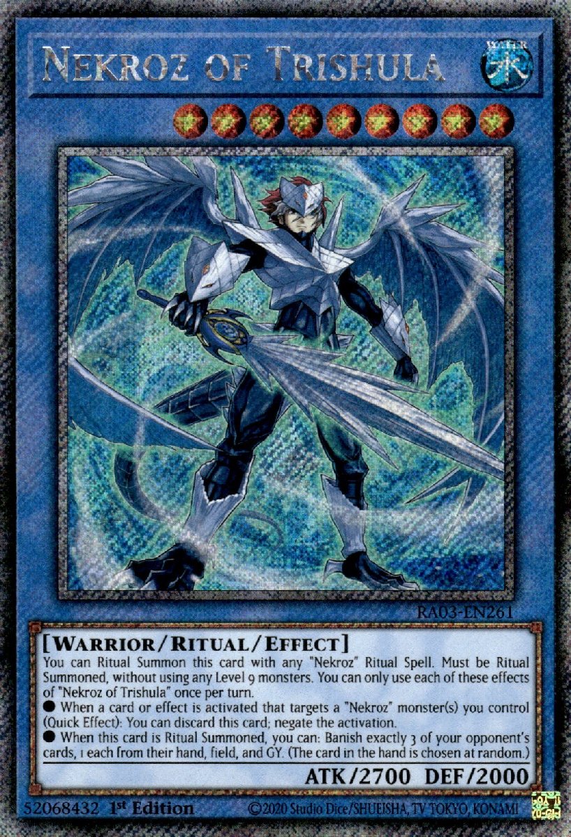 RA03-EN261 Nekroz of Trishula Platinum Secret Rare