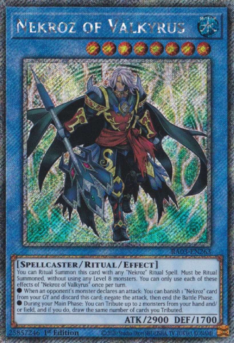 RA03-EN263 Nekroz of Valkyrus Platinum Secret Rare