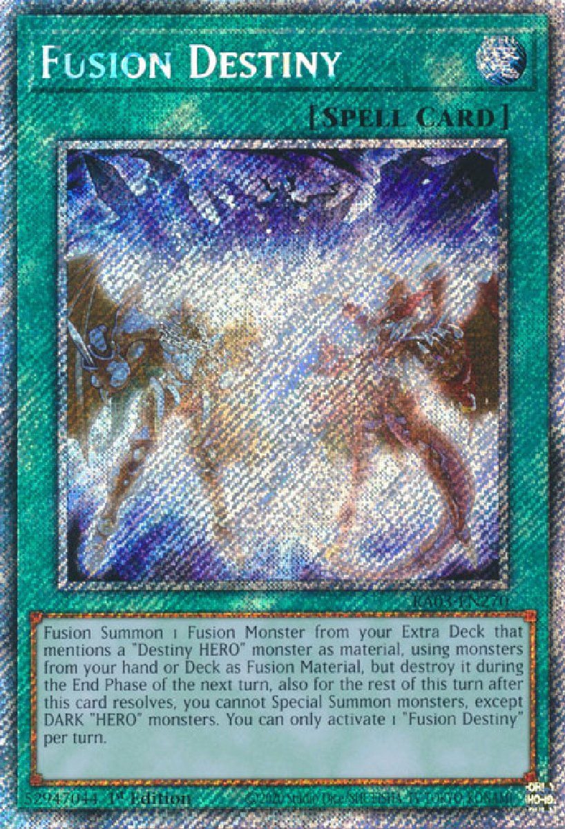 RA03-EN270 Fusion Destiny Platinum Secret Rare