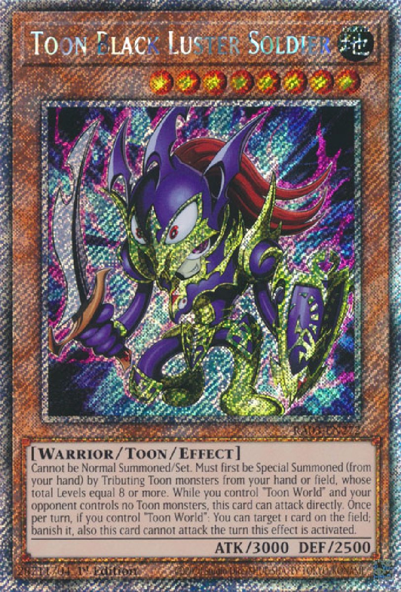 RA03-EN272 Toon Black Luster Soldier Platinum Secret Rare