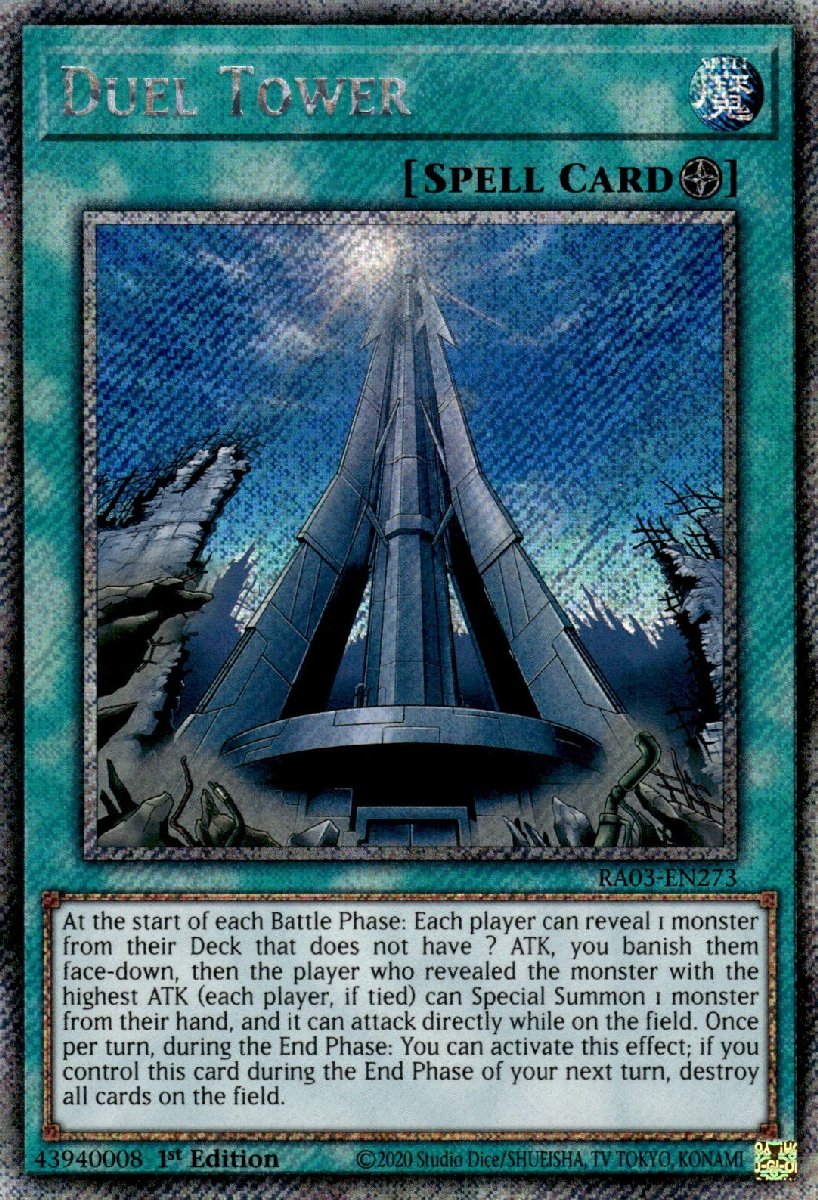 RA03-EN273 Duel Tower Platinum Secret Rare