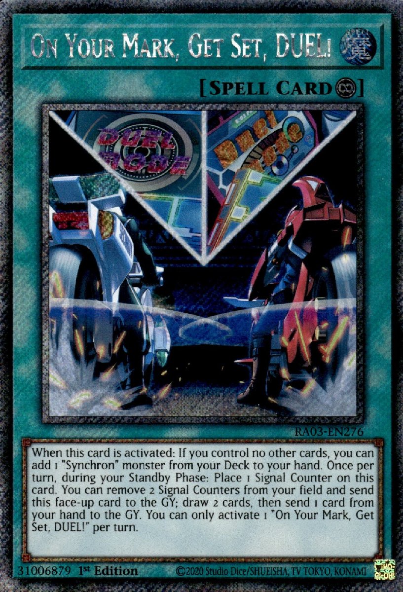 RA03-EN276 On Your Mark, Get Set, DUEL! Platinum Secret Rare