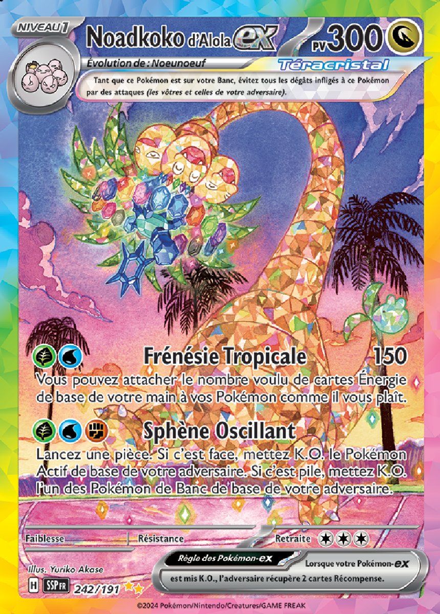 EV08_242/191 Noadkoko d'Alola ex Illustration Spéciale Rare