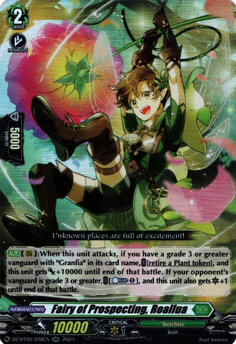 DZ-BT05/038EN Fairy of Prospecting, Roallua Double Rare (RR)