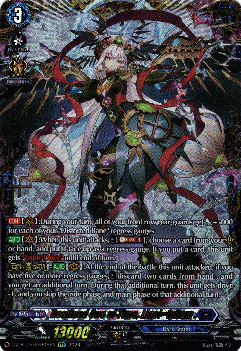 DZ-BT05/FFR05EN Destined One of Time, Liael=Odium Double Frame Rare (FFR)