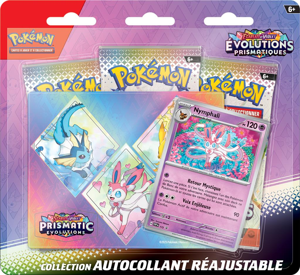 Pack 3 Boosters Pokémon Écarlate et Violet 8.5 - Version Nymphali