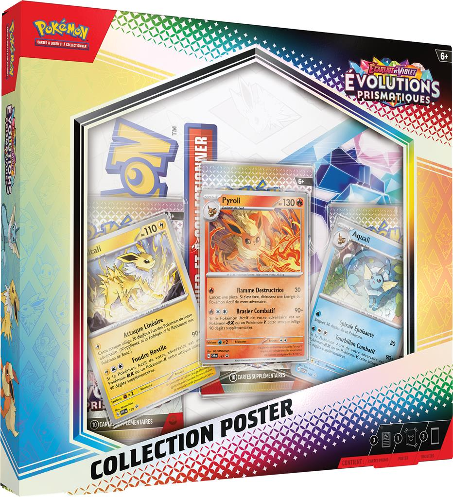 Coffret Pokémon Collection Poster Evolutions Prismatiques